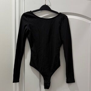 Madewell Black Long Sleeve Bodysuit